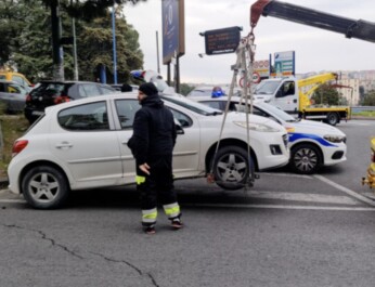 Carro attrezzi controlli stadio Maradona