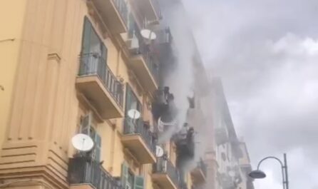 incendio in viale maria cristina di savoia