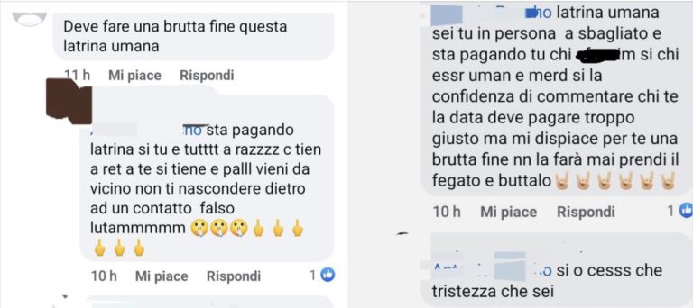 messaggi inrete a sostegno del killer di giogio