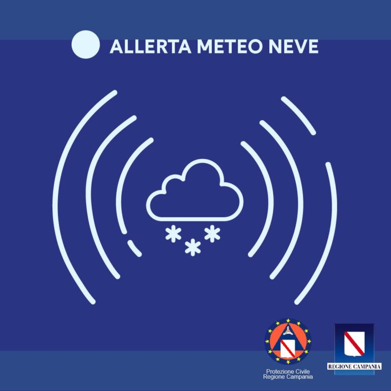 pioggia vento forte neve allerta meteo campania