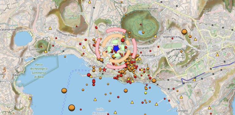 sciame sismico campi flegrei oggi