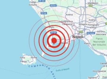 Epicentro zona flegrea terremoto