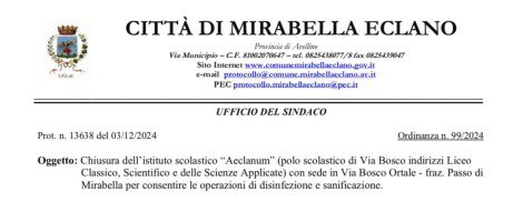 studentessa meningite mirabella eclano avellino